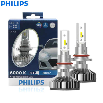 Philips X-treme Ultinon LED 9005 9006 HB3 HB4 12V 6000K Luz de cabeza LED para automóvil Lámparas antiniebla automáticas + 200 % más brillantes (gemelo)