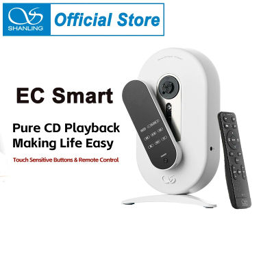 Reproductor de CD Inteligente SHANLING EC con Controlador Óptico Sanyo DA11, DAC CS43131, Bluetooth 5.4, Control Remoto Todo en Uno para Auto y Escritorio