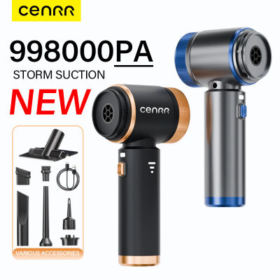 CENRR Nueva Aspiradora de Coche Mini 998000PA Inalámbrica Portátil Potente para el Hogar, Soplador de Mano, Limpiador de Coche