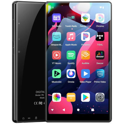 Reproductores MP3 y MP4 con sistema operativo Android 13 de 32GB/96GB, con Bluetooth y WiFi, pantalla táctil de 5" y altavoz, 4GB de RAM y 32GB de ROM.