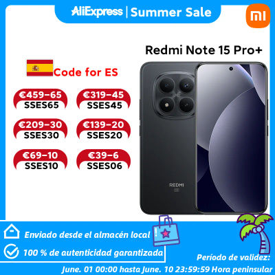 Versión Global del Teléfono Inteligente Redmi Note 15 Pro+, Batería de 6500 mAh y 100 W, Snapdragon 7s Gen 4, Cámara Principal de 200 MP con OIS, Teléfono Móvil Xiaomi