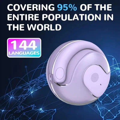 OWS BY01 Ai Traducción inalámbrica Auriculares Bluetooth Altavoz de cerámica compatible con traducción en 150 idiomas