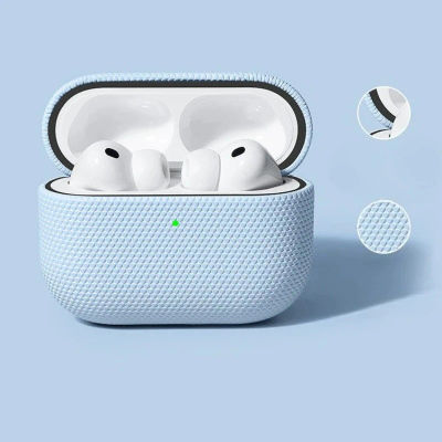 Funda de cuero con diamantes para Airpods Pro 3, funda de lujo de cuero artificial, funda integral.