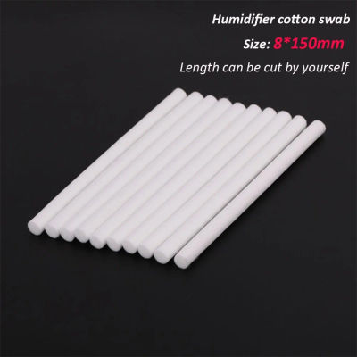 10 piezas 8*150mm filtros humidificadores hisopo de algodón para humidificador ultrasónico de aire USB difusor de Aroma reemplazar piezas se pueden cortar