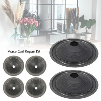 1 unidad de kit de reparación de altavoz con cono de papel y borde de espuma para woofer de 4/5/6.5/8/10/12 pulgadas, accesorio para altavoz con bobina de voz roscada