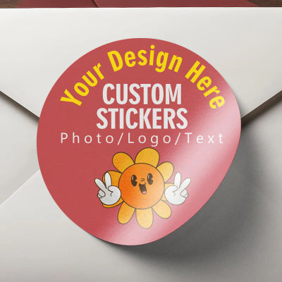 Calcomanías personalizadas con carga de fotos, pegatinas personalizadas para arte de pared, decoración de Baby Shower, suministros creativos para fiestas y etiquetas para eventos