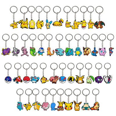 Recuerdos de fiesta de Pokémon, llaveros de Pikachu, colgantes para mochila, premios para festivales, regalos para baby shower, regalos para fiestas de cumpleaños infantiles