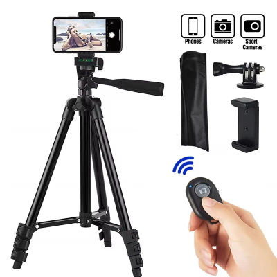 Trípode para Teléfono con Control Remoto Bluetooth, Soporte Universal de Aluminio para Cámara, Soporte para Fotografía con Teléfono Gopro, Trípode Móvil para Grabación en Vivo