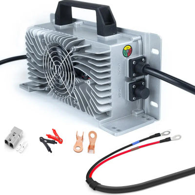 Cargador de batería LiFePO4 de 58,4 V, 20 A, 48 V (51,2 V), cargador recargable de 20 A para batería de fosfato de hierro y litio