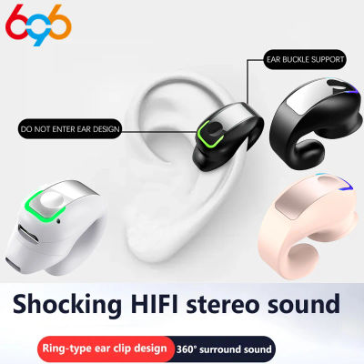Auriculares con micrófono Bluetooth 5,3, auriculares con Clip para la oreja, auriculares inalámbricos TWS, intrauditivos individuales HD, estéreo HiFi, Control táctil, deportes