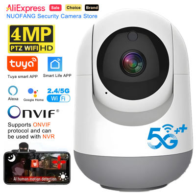 Cámara WiFi Tuya de 4MP, Cámara IP Inalámbrica de Doble Banda 2.4/5G para Interiores con Detección IA y Seguimiento Automático, Monitor de Bebé para Hogar Inteligente