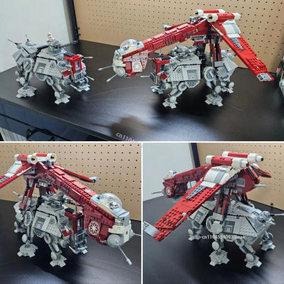 MOC Coruscant Dropship modelo Compatible 75019 AT-Robot bloques de construcción DIY nave espacial 75354 montaje ladrillo chico juguete regalo de Navidad
