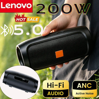 Altavoces Inalámbricos Portátiles Lenovo Bluetooth 5.4, Altavoz Dual TF USB FM, Reproducción Estéreo, Transmisión de Voz, Altavoz con Subwoofer