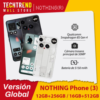 Nothing Phone (3) Qualcomm Snapdragon 8S Gen 4 6.67 AMOLED 120Hz Triple 50MP Camera 3 mics