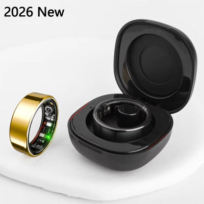 Nuevo Anillo Inteligente R02 2026 con Estuche de Carga para Hombres y Mujeres, Batería con Duración de 39 Días, Monitor de Salud del Sueño, Anillo Inteligente Resistente al Agua 5ATM