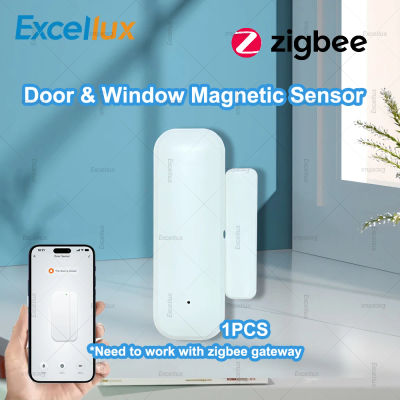 Sensor de ventana de puerta Zigbee para hogar inteligente, Detector inalámbrico de puerta abierta y cerrada, Monitor de aplicación remota, sistema de protección de seguridad para el hogar