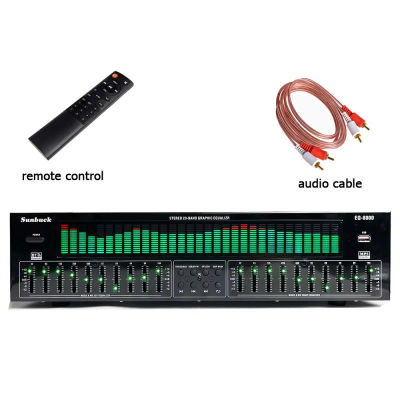 Ecualizador EQ profesional Bluetooth U disco radio fibra óptica coaxial digital audio decodificación reproductor de preamplificador de fiebre