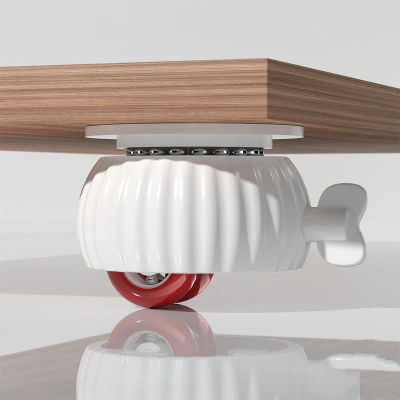 4 ruedas autoadhesivas para muebles, ruedas silenciosas, rueda universal 360 ° Rotación con Gran Capacidad de Carga y Frenos