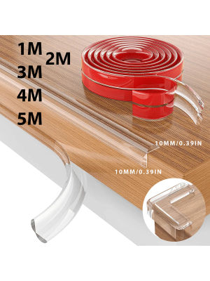 Tira protectora de borde de 1m/3m/4m/5m, protectores de esquina en L, protectores de esquina de mesa para protectores de muebles | Prueba de esquinas y bordes