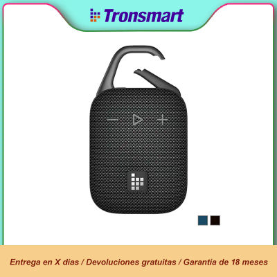 Tronsmart altavoz de bluetooth portátil, Mirtune H1 Altavoz Portátil, Altavoz Bluetooth con Resistencia al Agua IPX7, Gancho, 20 Horas de Reproducción, TWS, para Camping, Senderismo