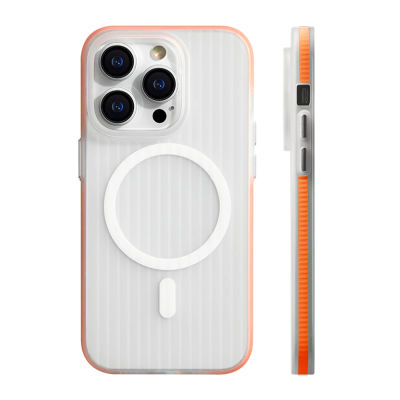 Funda magnética mate transparente de lujo para cargador inalámbrico Magsafe para iPhone17 16 15 14 13 12 11 Pro Max Armor Shockpoor Cover