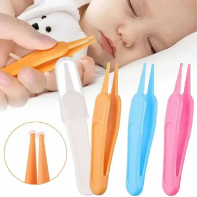 Pinzas de Plástico para Bebés vvocci, Suministros Esenciales para el Cuidado de la Cavidad Nasal, Pinzas de Seguridad para Niños, Herramienta de Limpieza Nasal para Niños Pequeños