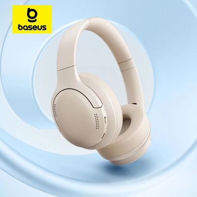 Auriculares Inalámbricos Baseus Bluetooth 6.0, Auriculares de Alta Fidelidad con Controlador de 40 mm, Plegables, con 80 Horas de Reproducción y Audio Espacial