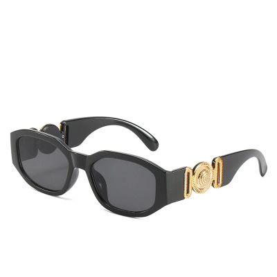 Gafas de sol cuadradas Vintage de lujo con montura pequeña para hombre y mujer, lentes de sol rectangulares con diseño de marca, gafas de sol cuadradas a la moda, gafas Vintage