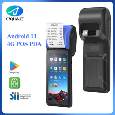 Impresora térmica de recibos 4G Android 11, PDA de mano con 58mm, 3GB + 32GB, Bluetooth, Wifi, sistema POS, todo en uno