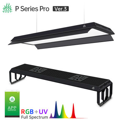 Semana Aqua P Series Pro Ver. 3 Panel LED de espectro completo acuático con luz de crecimiento de plantas de acuario mejorado más nuevo