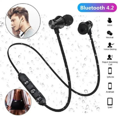 XT-11 magnética Bluetooth 4,2 Auriculares deportivos inalámbricos resistentes al agua auriculares con banda para el cuello con micrófono para samrtphones