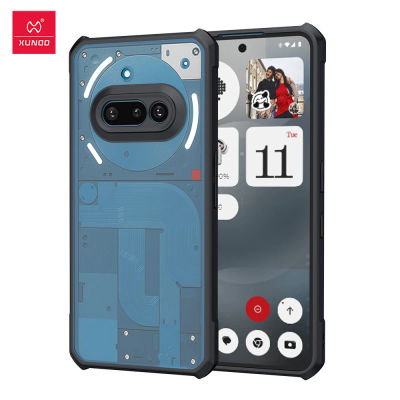 Xundd For Nothing Phone 3a 3a pro funda, Airbag a prueba de golpes carcasa de parachoques acrílico y TPU cubierta trasera transparente para Nothing Phone 3a