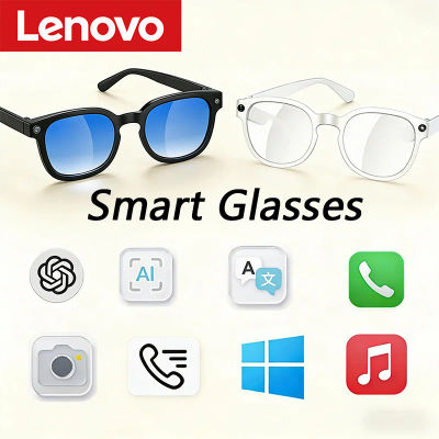 Gafas Inteligentes Lenovo con IA, Traducción por IA, Cámara HD de 8MP, Grabación de Imágenes 4K, Llamadas Bluetooth, Grabación de Música, Gafas de Sol Inteligentes, Novedad 2026
