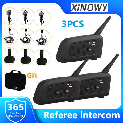 XiNOWy V4C 3 usuarios árbitro de fútbol intercomunicador auriculares 1200m Full Duplex Bluetooth fútbol conferencia interfono multiusos