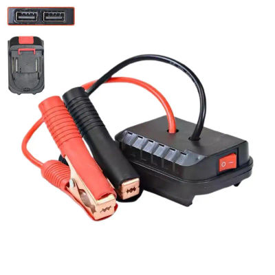 Cargador de arranque de encendido para batería de litio Makita, adaptador de Cable de refuerzo, energía de emergencia con Clip, accesorios para coche