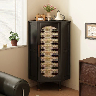 Mueble esquinero, estantería de esquina, mueble de salón contra la pared, mueble de almacenamiento de esquina de varias capas.