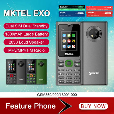 MKTEL EXO-teléfono móvil para personas mayores, dispositivo con doble SIM, modo de espera Dual, pantalla de 1,77 pulgadas, GSM, MP3, MP4, Radio FM, altavoz fuerte
