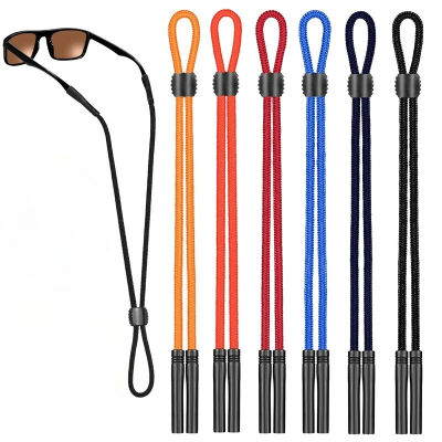 Correa para gafas deportivas, soporte para gafas de sol para hombres y mujeres, retenedor de gafas con hebillas ajustables, cadena para gafas de lectura, 1/2 Uds.
