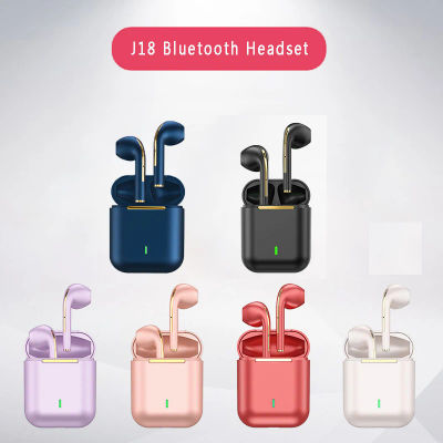 Auriculares inalámbricos J18 TWS, auriculares Bluetooth 5,3 de larga duración de reproducción, llamadas de voz con cancelación de ruido, para juegos, negocios y deportes