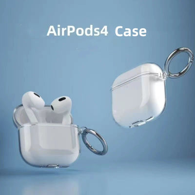 Funda transparente para auriculares Compatible con Apple AirPods 4 Generación, funda protectora para AirPods 4, funda protectora de TPU
