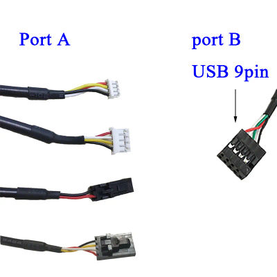 Cable USB Bluetooth 5.0 de escritorio, cable USB de 9 pines a PH2.0mm ZH1.5mm con paso de 2.54mm, cable de conexión de señal de 4 pines