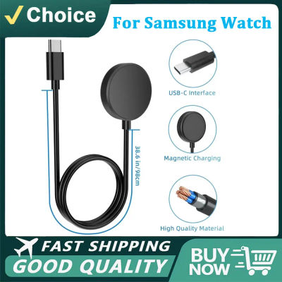 Cargador inalámbrico para reloj Samsung Galaxy Watch 3, 4, 5, 6, 7, 8 Pro Active 2, Cable USB tipo C PD portátil, estación de carga rápida