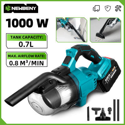 NEWBENY-aspiradora eléctrica inalámbrica eficiente, herramientas de limpieza Interior para el hogar, Pin de batería Makita de 18-21V