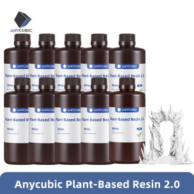 Resina a base de plantas ANYCUBIC 2,0 de 10KG para impresora 3D LCD Material de impresión 3D líquido de bajo olor 1 kg/botella resina ECO UV