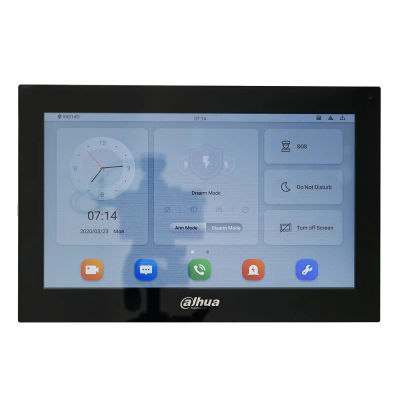 Dahua VTH5341G-W PoE(802.3af) monitor interior digital de 10 pulgadas, monitor de videoportero, monitor de timbre con cable