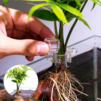 Soporte para Plantas de Acuario, 6 Piezas, Mini Maceta para Pecera, Alimentador para Pecera, Cultivo de Plantas en Casa