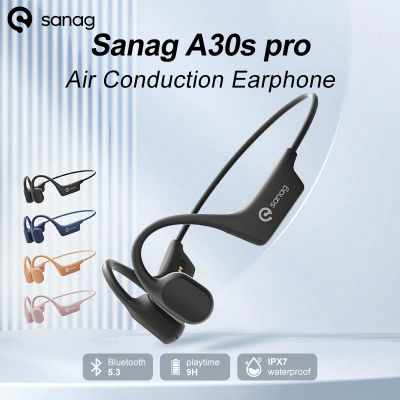 Sanag A30S Pro Conucción de aire Auricular inalámbrico Bluetooth 5.3 Auricular abierto 360 ° Auriculares con sonido panorámico Auriculares impermeables IPX7