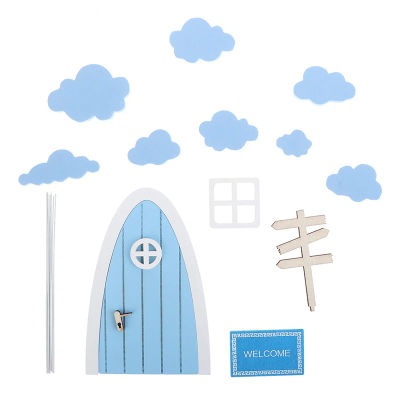 Ratón de puerta Perez para casa de muñecas, Escala de pared, puerta de madera Interior en miniatura, muebles DIY, accesorios para casa de muñecas, 1/12