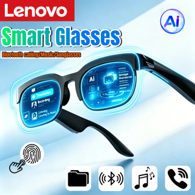 Lentes Inteligentes Lenovo 2026, Traducción por IA, Conversación Bluetooth, Grabación, Escucha de Música, Lentes de Sol Inteligentes para Hombre y Mujer