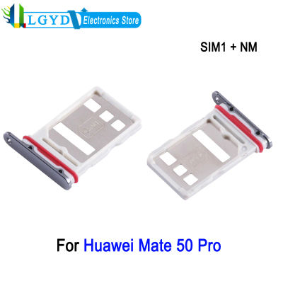 Bandeja de tarjeta SIM única para Huawei Mate 50 Pro Phone SIM1 + NM, pieza de repuesto